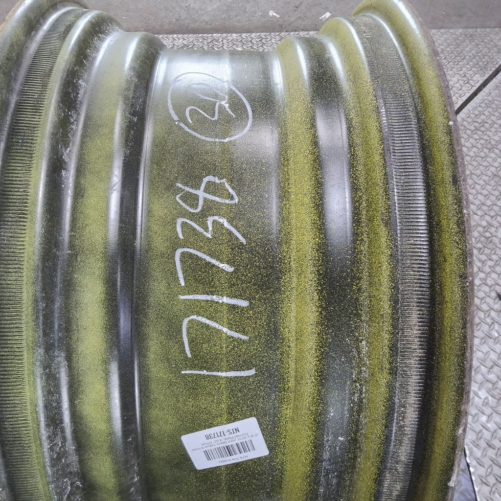 15"W x 30"D, John Deere Yellow 8-Hole Formed Plate , 4.62" Offset