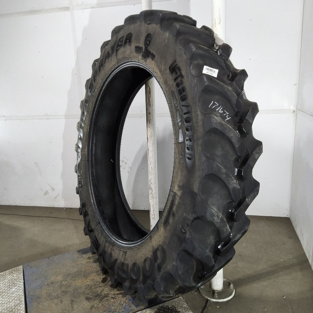 UFT380/105R50 Goodyear Farm Ultra Sprayer R-1 179D 80%