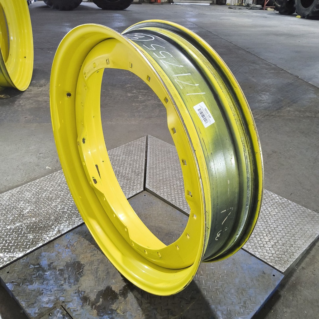 10"W x 42"D, John Deere Yellow 12-Hole Waffle Wheel (Groups of 3 bolts)