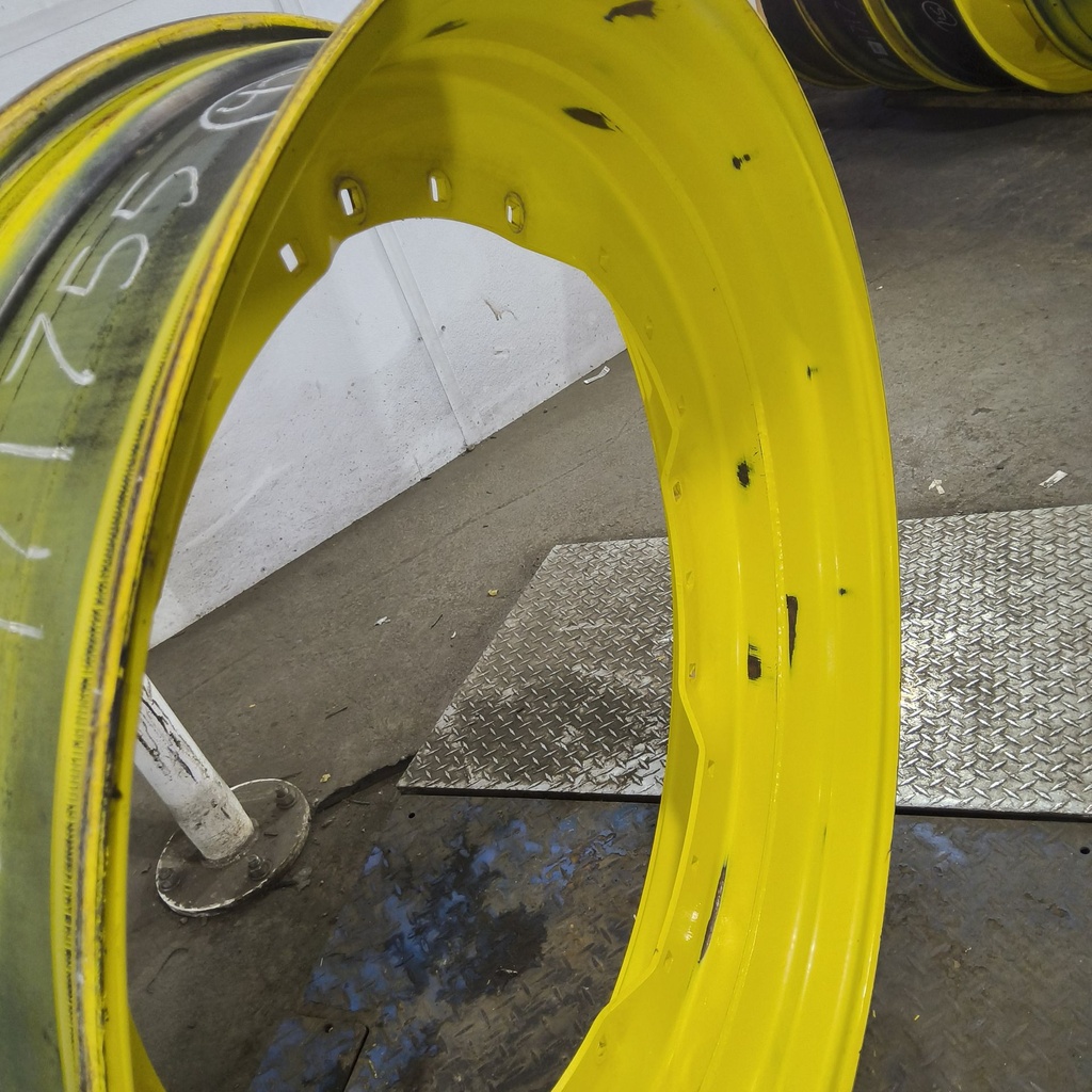 10"W x 42"D, John Deere Yellow 12-Hole Waffle Wheel (Groups of 3 bolts)