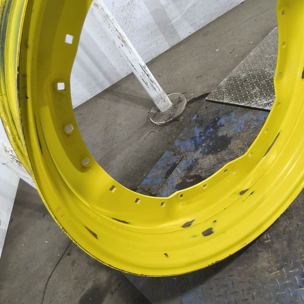 10"W x 42"D, John Deere Yellow 12-Hole Waffle Wheel (Groups of 3 bolts)