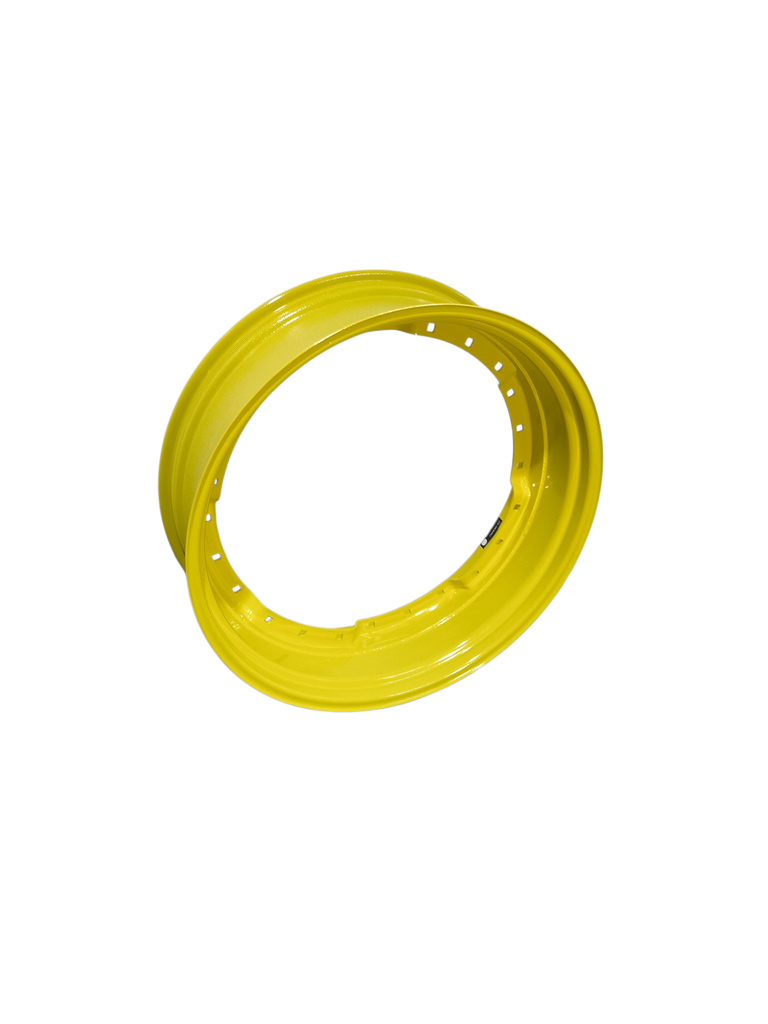 12"W x 38"D, John Deere Yellow 12-Hole Waffle Wheel (Groups of 3 bolts)