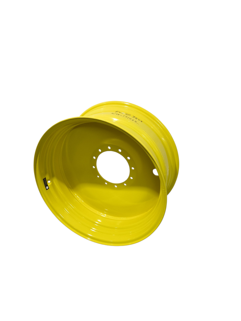 18"W x 38"D, John Deere Yellow 12-Hole Formed Plate Sprayer , -3.88" Offset