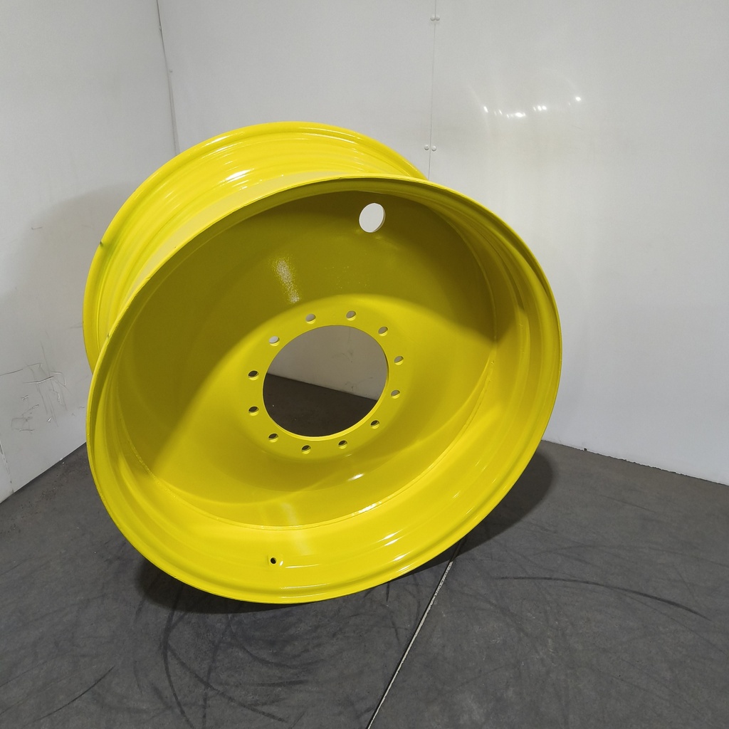 18"W x 38"D, John Deere Yellow 12-Hole Formed Plate Sprayer , -3.88" Offset