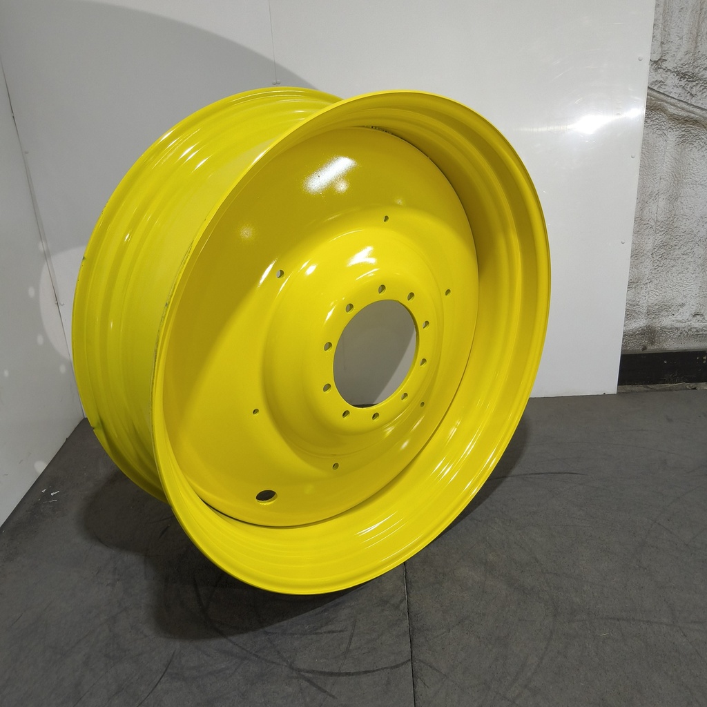 16"W x 46"D, John Deere Yellow 10-Hole Formed Plate , -6.75" Offset