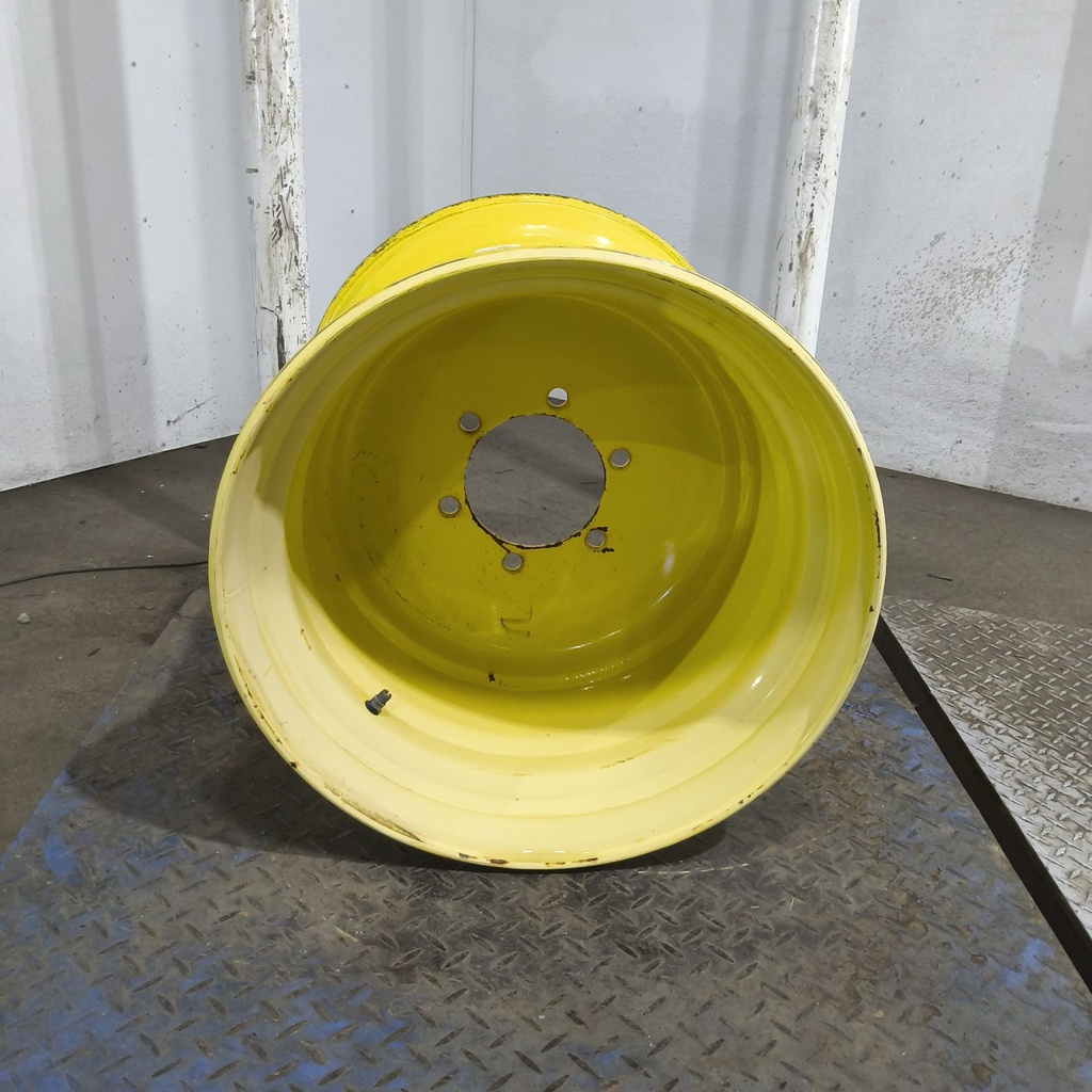 20"W x 22.5"D, John Deere Yellow 6-Hole Formed Plate , -1.88" Offset