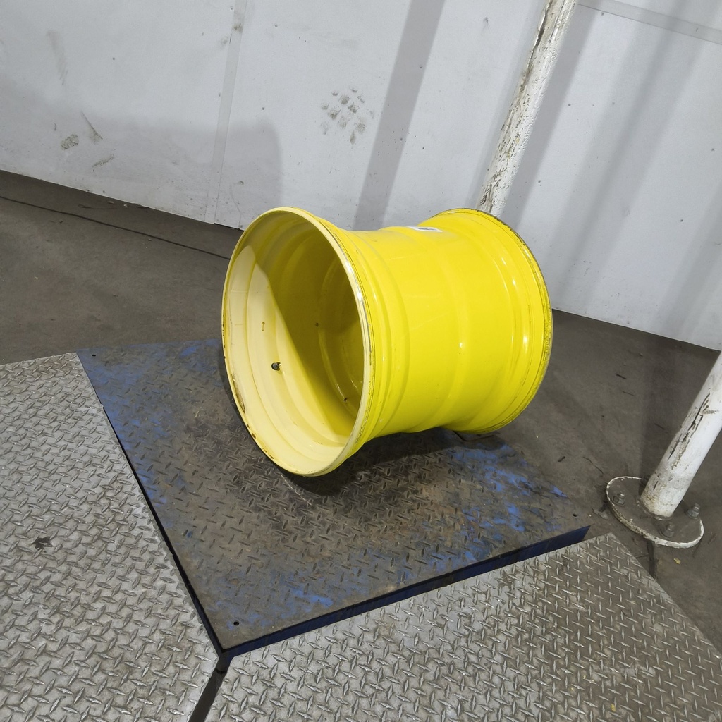 20"W x 22.5"D, John Deere Yellow 6-Hole Formed Plate , -1.88" Offset