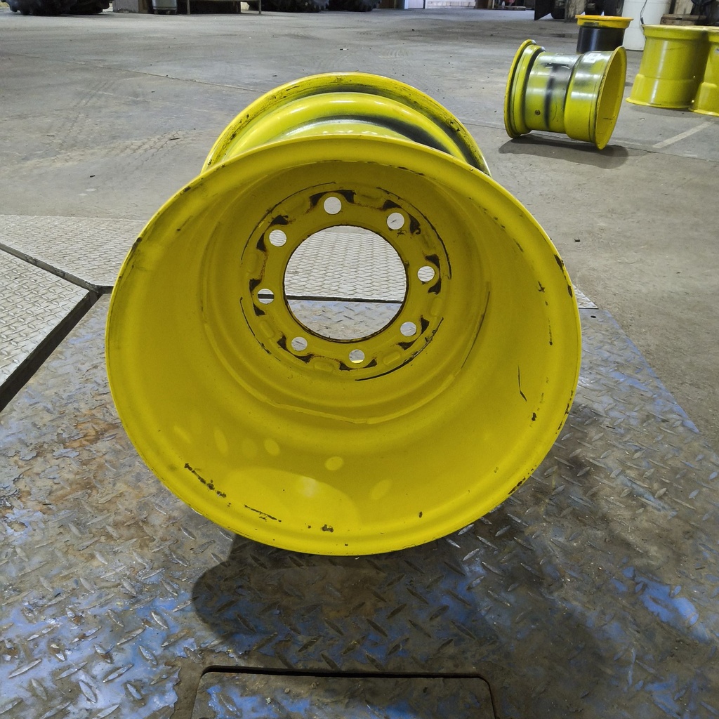 16"W x 16.1"D, John Deere Yellow 8-Hole Implement , 0.88" Offset