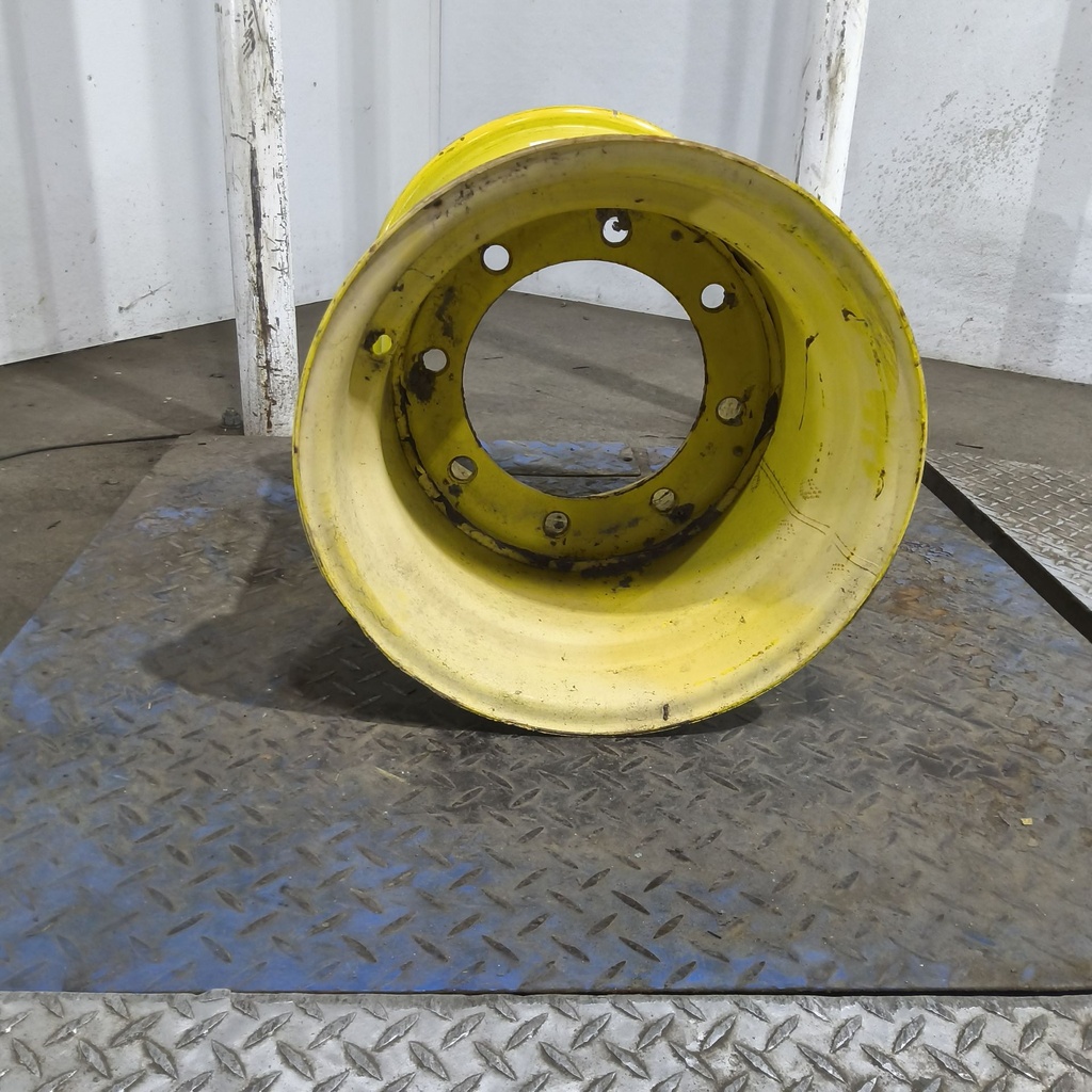 18"W x 16.1"D, John Deere Yellow 8-Hole Implement , 0.12" Offset