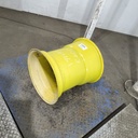 18"W x 16.1"D, John Deere Yellow 8-Hole Implement , 0.12" Offset