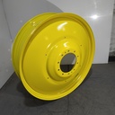 12"W x 46"D, John Deere Yellow 10-Hole Formed Plate , -10.5" Offset