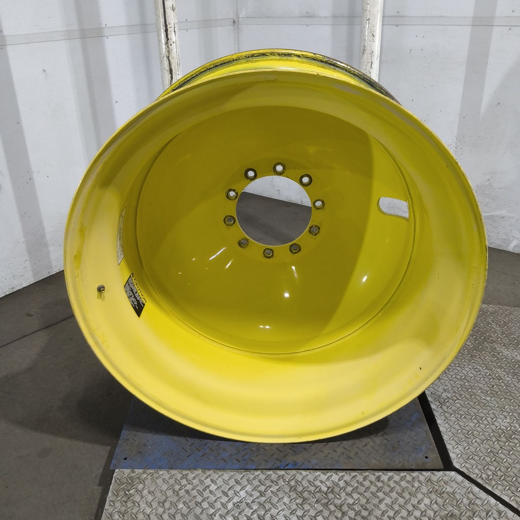 18"W x 42"D, John Deere Yellow 10-Hole Dolly Dual , -13.38" Offset
