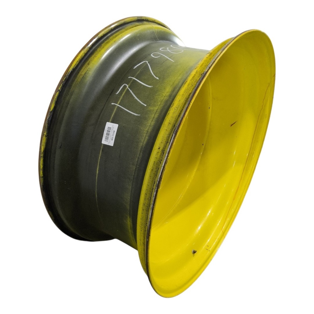 18"W x 42"D, John Deere Yellow 10-Hole Dolly Dual , -15.38" Offset