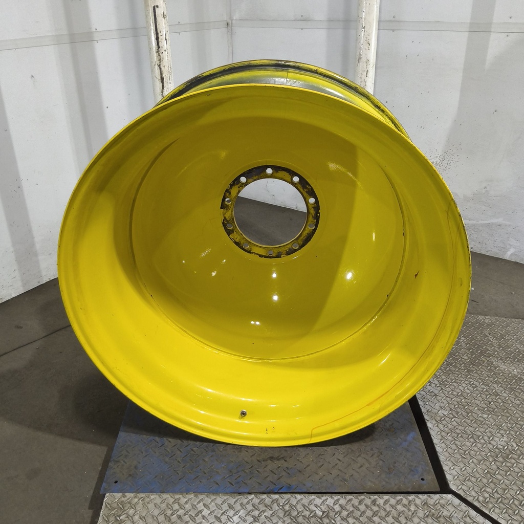 18"W x 42"D, John Deere Yellow 10-Hole Dolly Dual , -15.38" Offset
