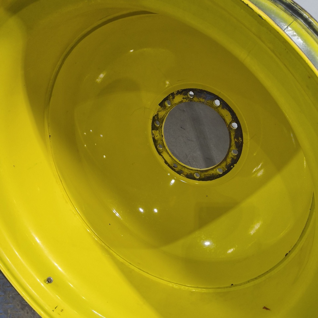 18"W x 42"D, John Deere Yellow 10-Hole Dolly Dual , -15.38" Offset