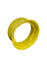 15"W x 34"D, John Deere Yellow 12-Hole Waffle Wheel (Groups of 3 bolts) , 2.38" Offset