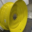 15"W x 38"D, John Deere Yellow 8-Hole Formed Plate , -2.81" Offset