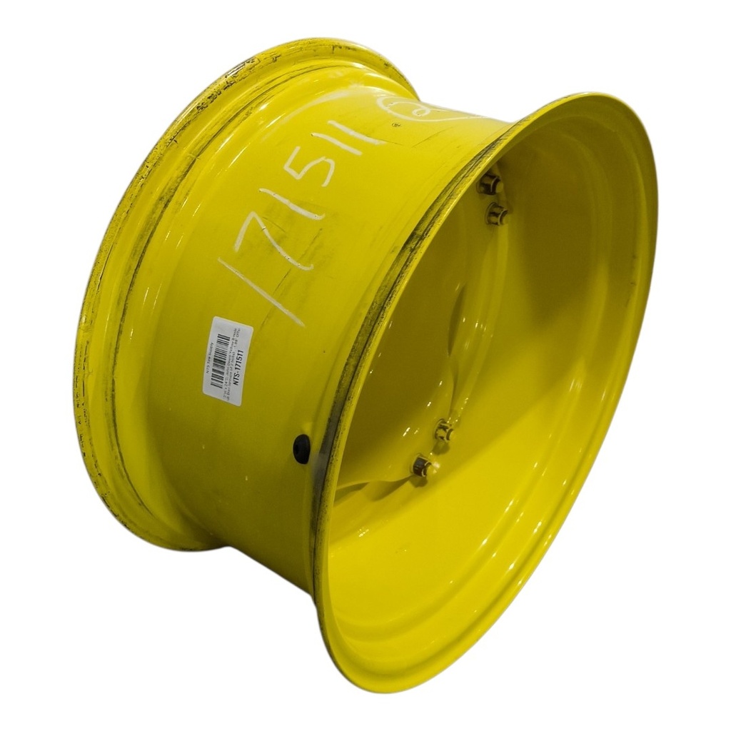 12"W x 24"D, John Deere Yellow 8-Hole Stub Disc (groups of 2 bolts) , -1.88" Offset