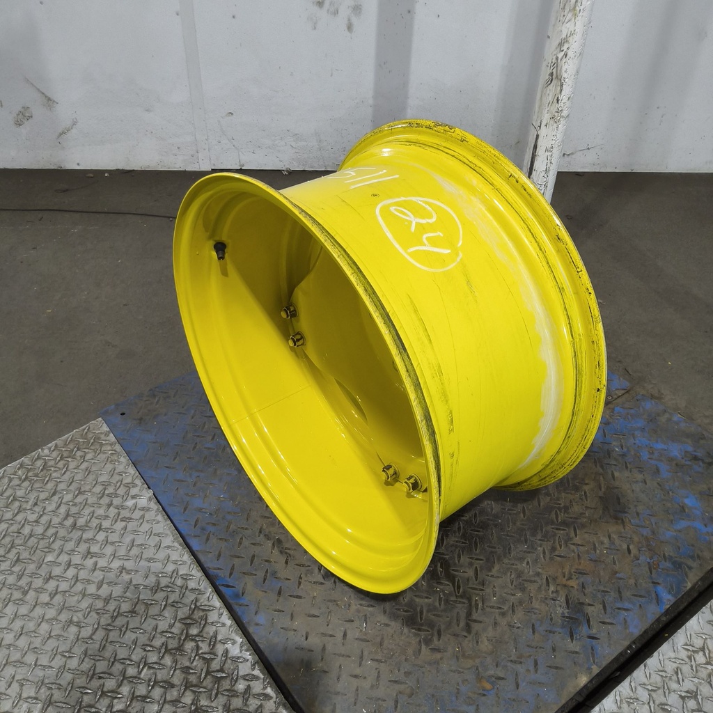 12"W x 24"D, John Deere Yellow 8-Hole Stub Disc (groups of 2 bolts) , -1.88" Offset