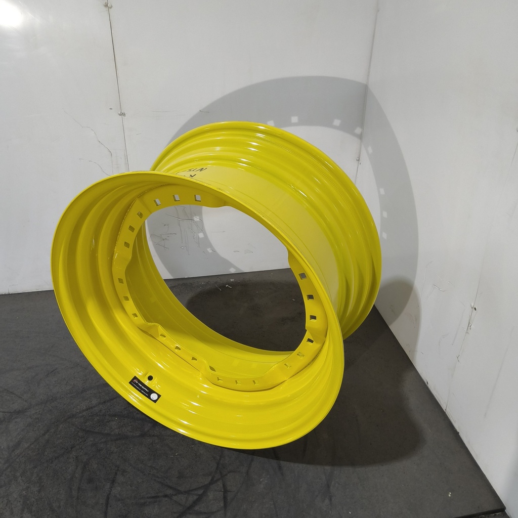 15"W x 30"D, John Deere Yellow 12-Hole Waffle Wheel (Groups of 3 bolts)