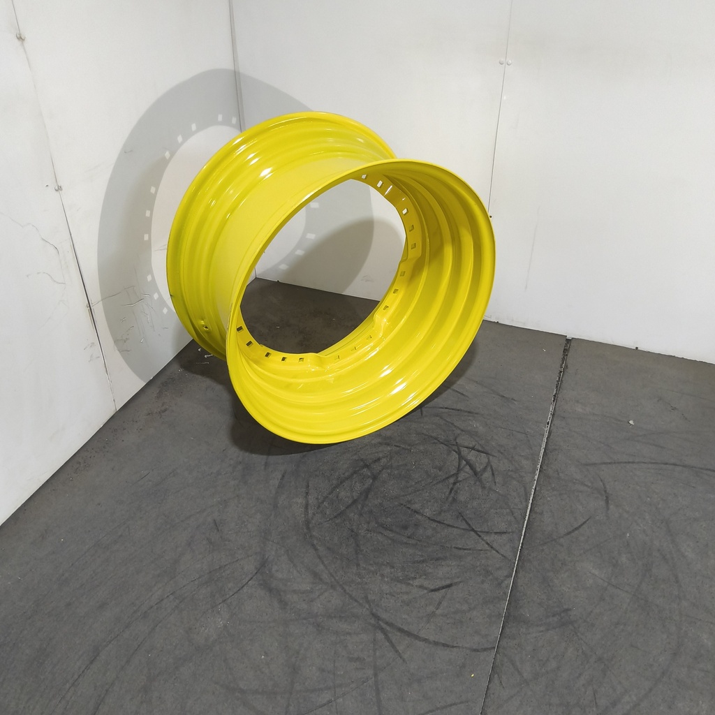 15"W x 30"D, John Deere Yellow 12-Hole Waffle Wheel (Groups of 3 bolts)