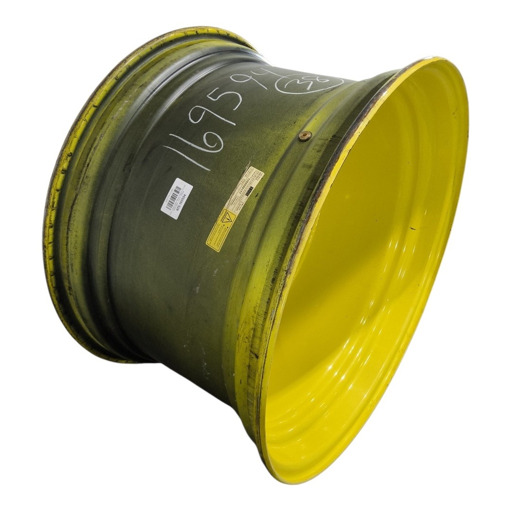 23"W x 38"D, John Deere Yellow 20-Hole Dolly Dual , -16.31" Offset