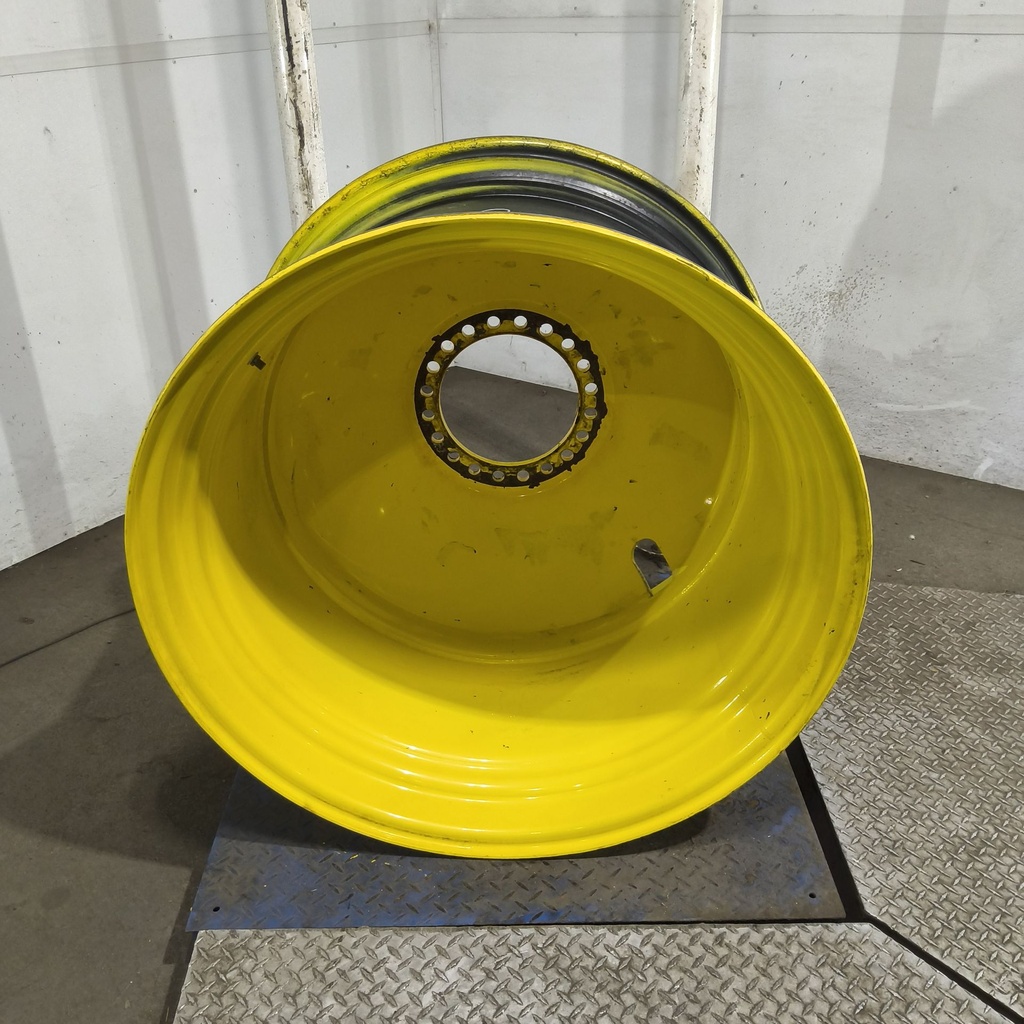 23"W x 38"D, John Deere Yellow 20-Hole Dolly Dual , -16.38" Offset
