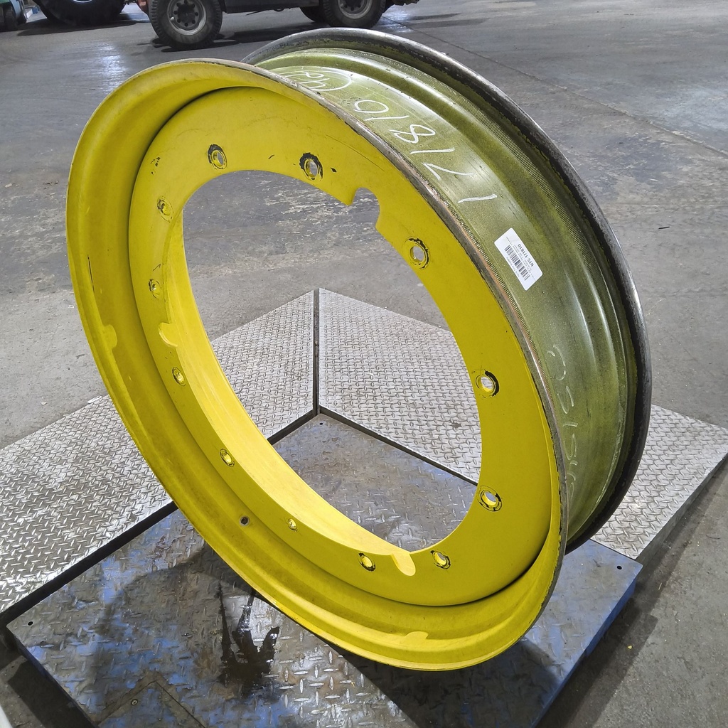 10"W x 42"D, John Deere Yellow 12-Hole Stub Disc , 1.38" Offset