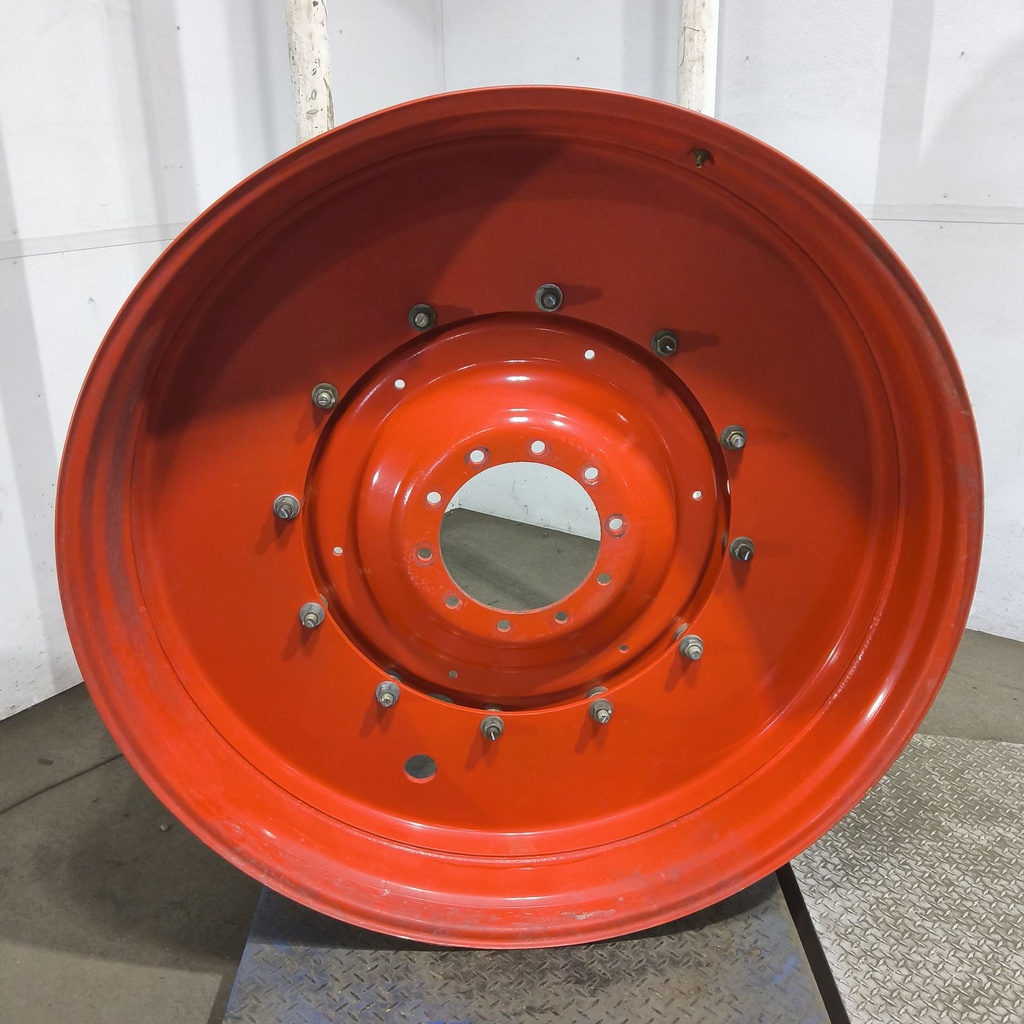 12"W x 54"D, Fendt/Agco Red 12-Hole Stub Disc , -3.25" Offset