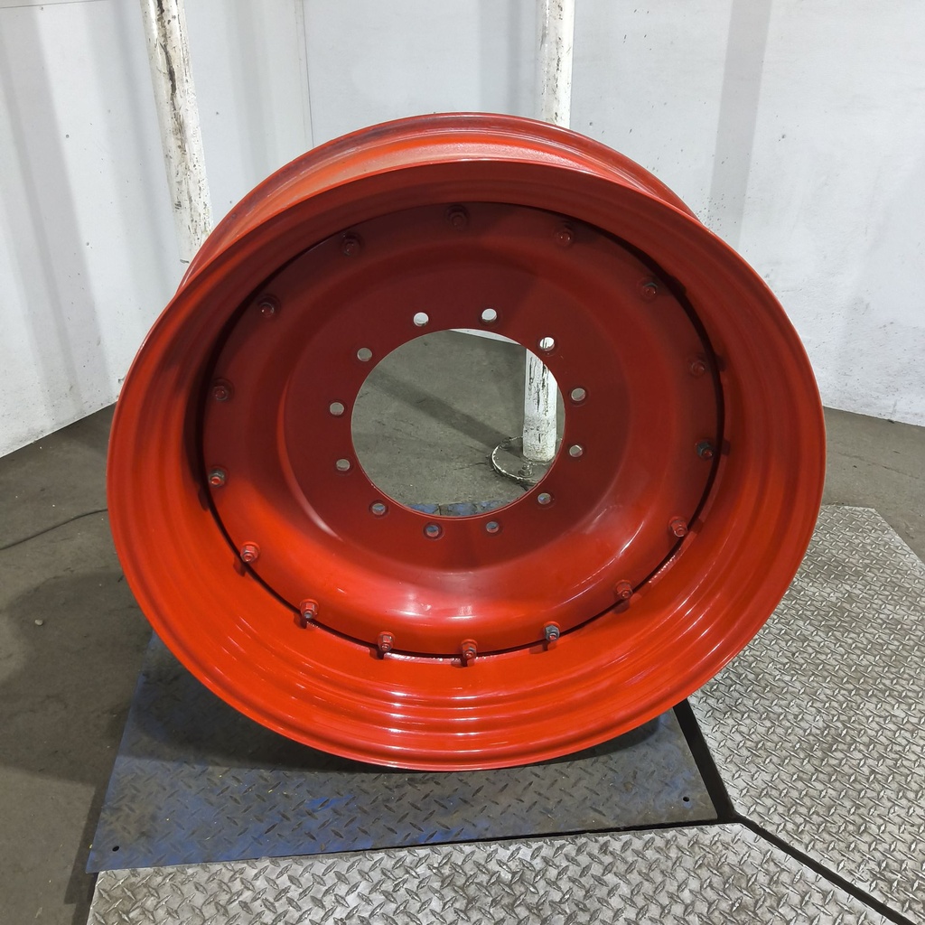 11"W x 38"D, Fendt/Agco Red 16-Hole Stub Disc , 2.38" Offset