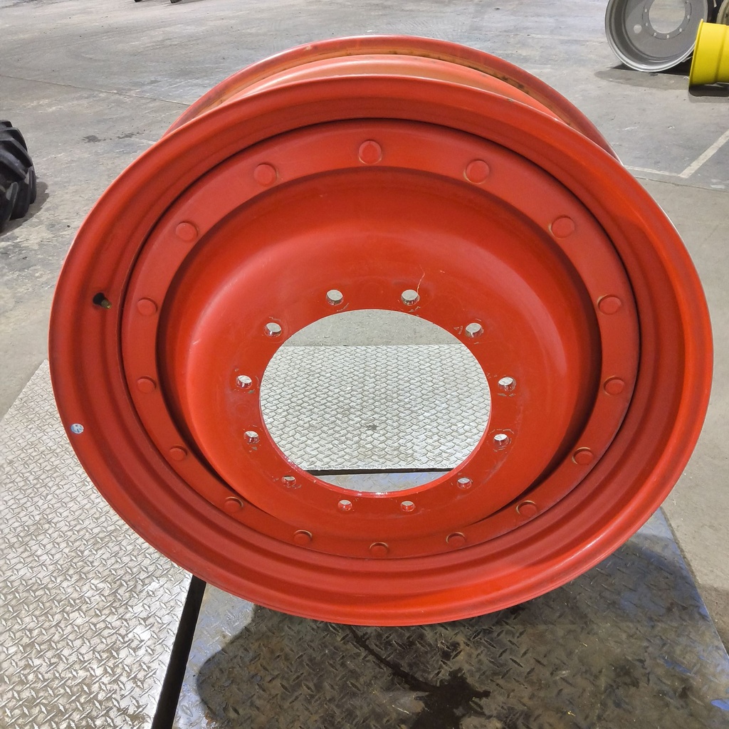 11"W x 38"D, Fendt/Agco Red 16-Hole Stub Disc , 2.38" Offset