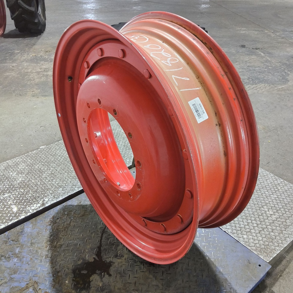 11"W x 38"D, Fendt/Agco Red 16-Hole Stub Disc , 2.38" Offset