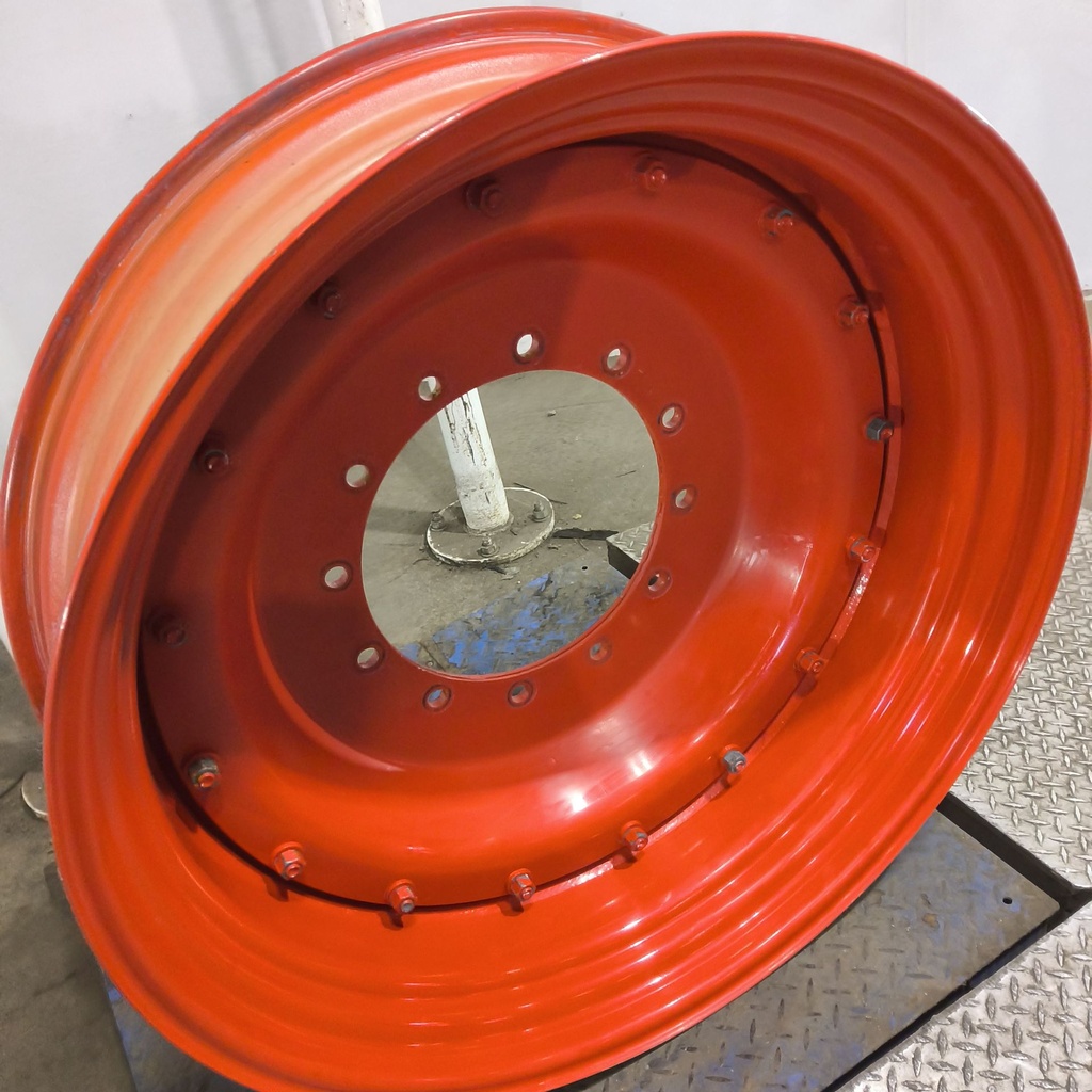 11"W x 38"D, Fendt/Agco Red 16-Hole Stub Disc , 2.38" Offset
