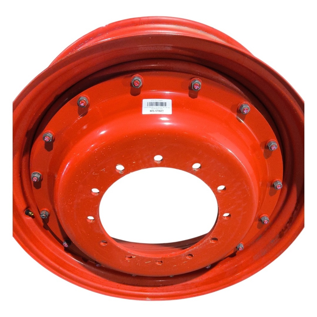 12-Hole Stub Disc Center for 38"-54" Rim, Fendt/Agco Red