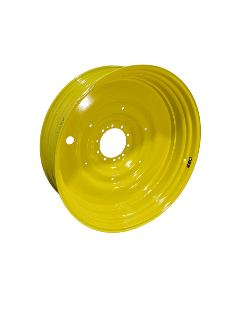 15"W x 50"D, John Deere Yellow 10-Hole Formed Plate , -6.62" Offset