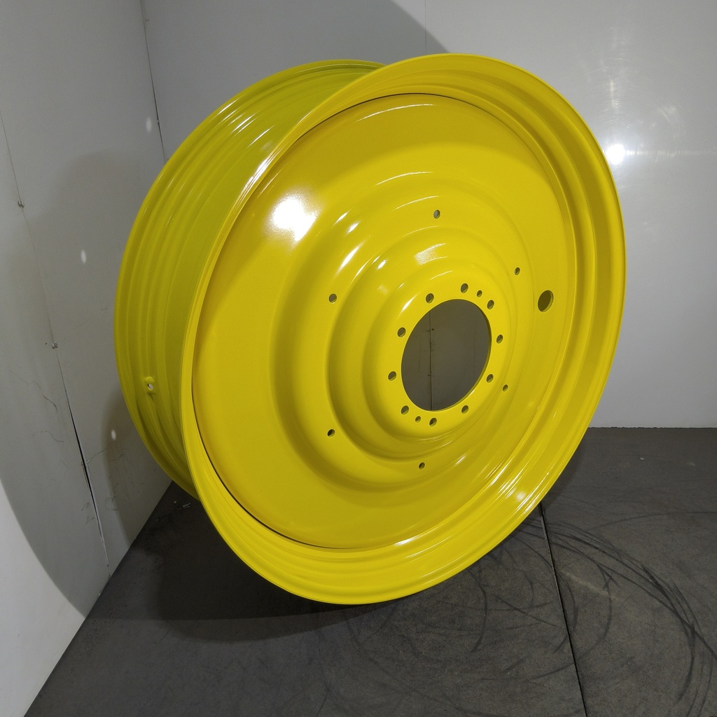 15"W x 50"D, John Deere Yellow 10-Hole Formed Plate , -6.62" Offset