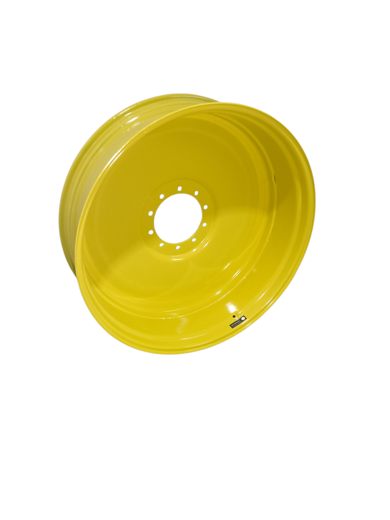 13"W x 46"D, John Deere Yellow 10-Hole Formed Plate , -7.31" Offset