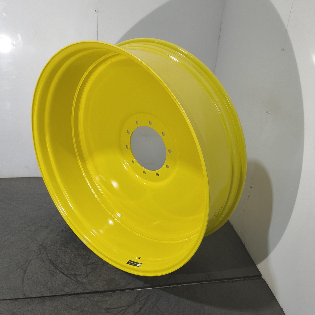 13"W x 46"D, John Deere Yellow 10-Hole Formed Plate , -7.31" Offset