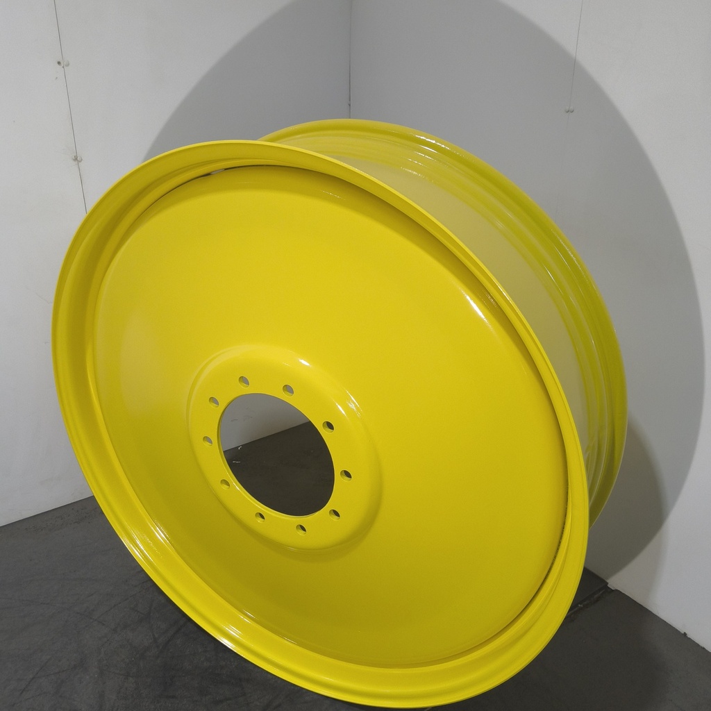 13"W x 46"D, John Deere Yellow 10-Hole Formed Plate , -7.31" Offset
