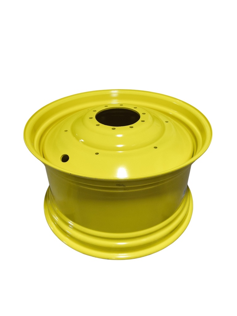 23"W x 42"D, John Deere Yellow 10-Hole Formed Plate , -13.88" Offset