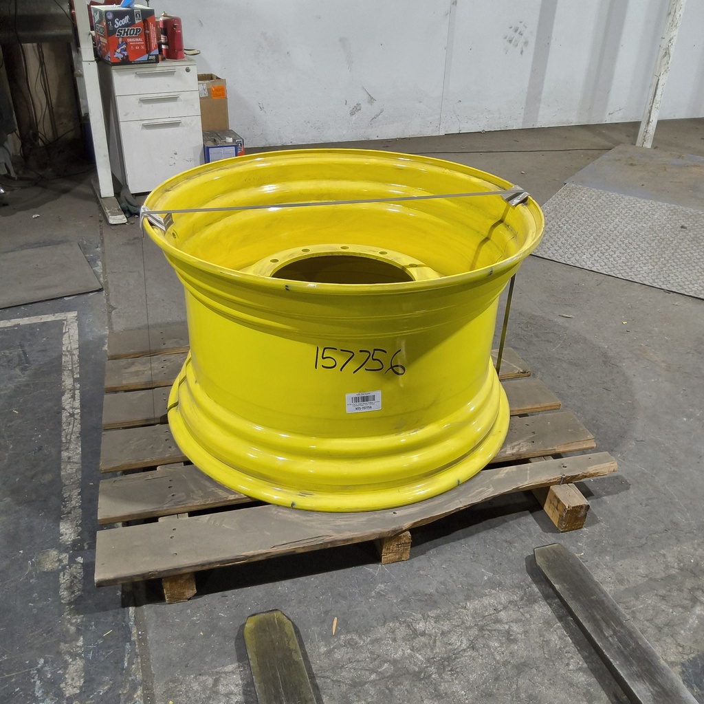 20"W x 34"D, John Deere Yellow 12-Hole Formed Plate , 2.31" Offset