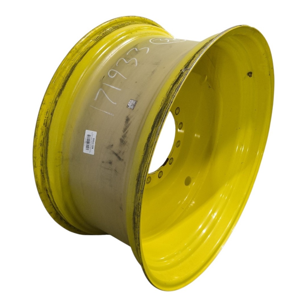 18"W x 38"D, John Deere Yellow 12-Hole Formed Plate Sprayer , -3.3" Offset