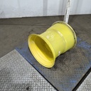 16"W x 16.1"D, John Deere Yellow 8-Hole Formed Plate , -0.88" Offset