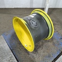 14"W x 20"D, John Deere Yellow 6-Hole Stamped Plate , -4.94" Offset