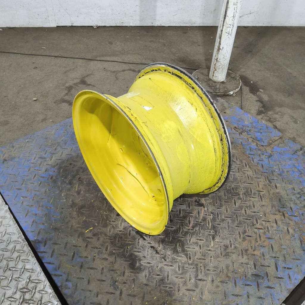8"W x 15"D, John Deere Yellow 6-Hole Implement , 1.12" Offset