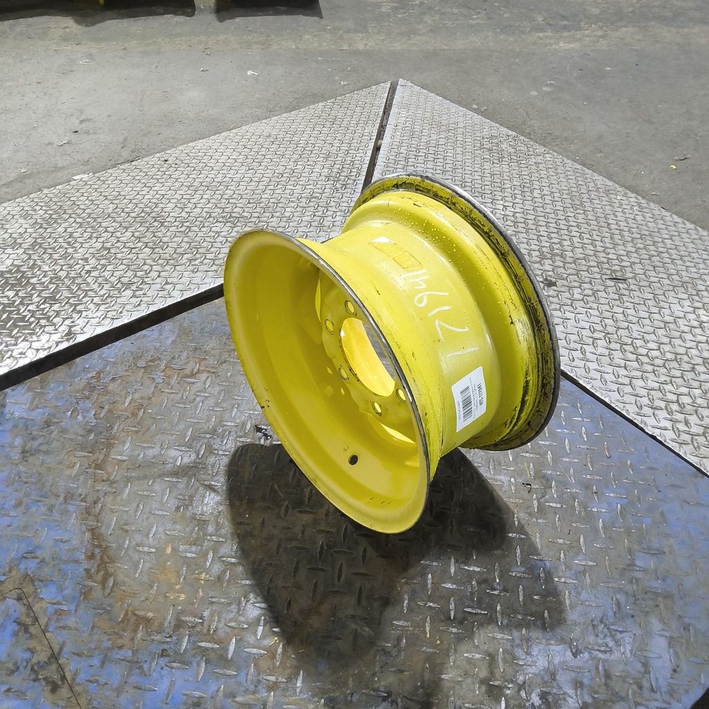 8"W x 15"D, John Deere Yellow 6-Hole Implement , 1.12" Offset