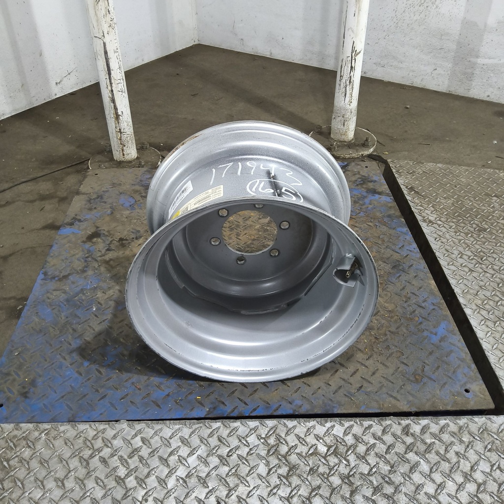 9.75"W x 16.5"D, Case IH Silver Mist 6-Hole Formed Plate , -3.31" Offset