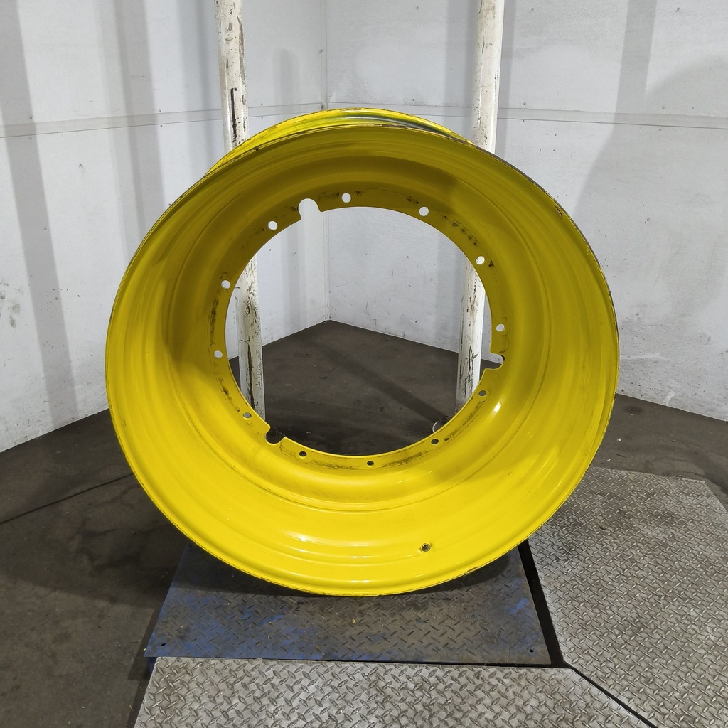 20"W x 46"D, John Deere Yellow 12-Hole Stub Disc , -3.5" Offset