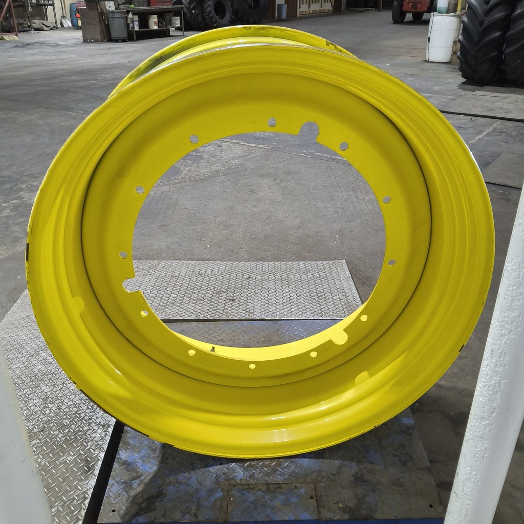 20"W x 46"D, John Deere Yellow 12-Hole Stub Disc , -3.5" Offset