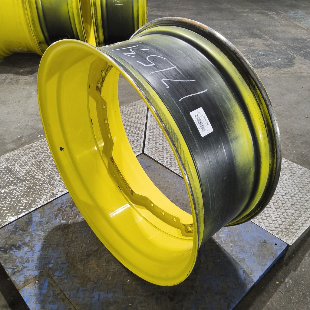 15"W x 34"D, John Deere Yellow 12-Hole Waffle Wheel (Groups of 3 bolts)